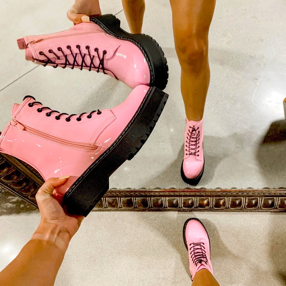 Steve Madden pink boots